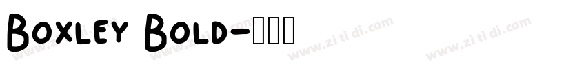 Boxley Bold字体转换